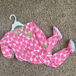 NWT Carter’s fleece sleeper, 18 mo